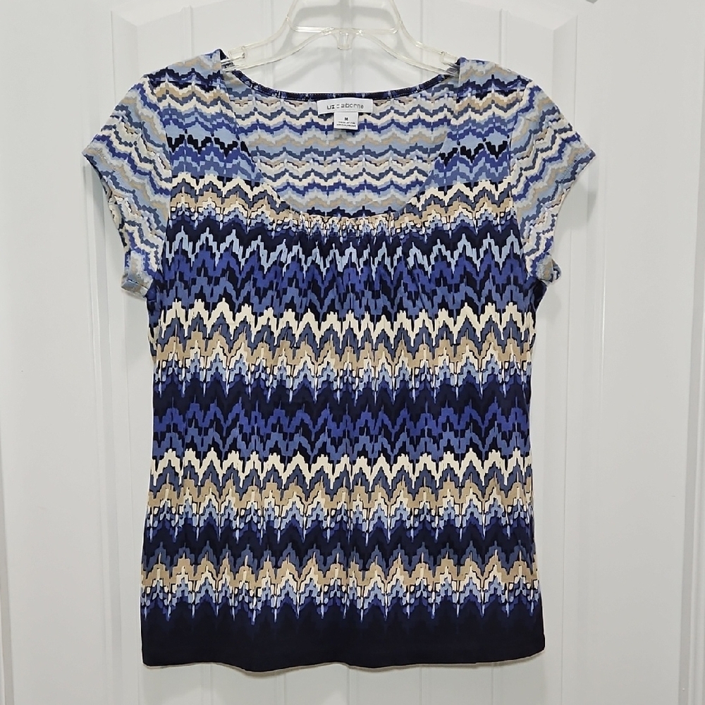Liz Claiborne Short Sleeve Blouse Tee